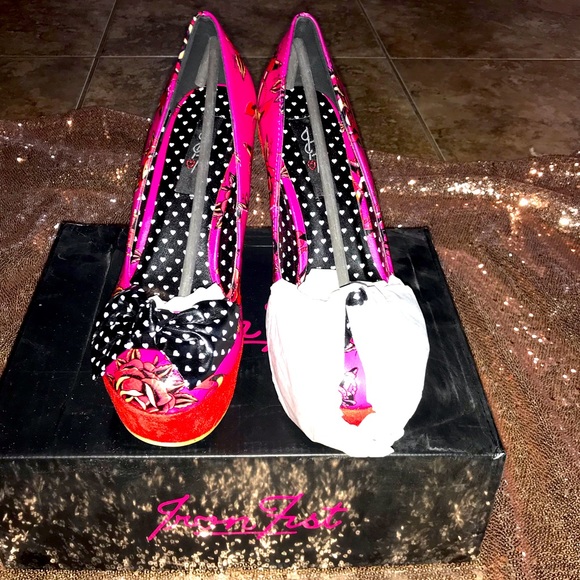 NEW IRON FIST LOVE ME NOW WEDGE  PLATFORM SIZE 7🔥 - Picture 3 of 10